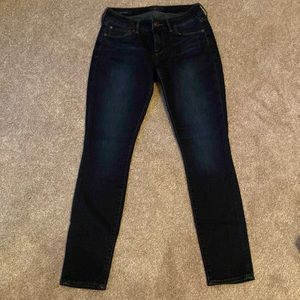 Dark blue jeans.  Lucky brand